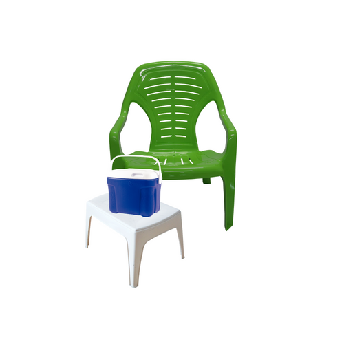 Combo Playero (2 Sillas Monarca + Mesa Centro + Nevera 8lt)